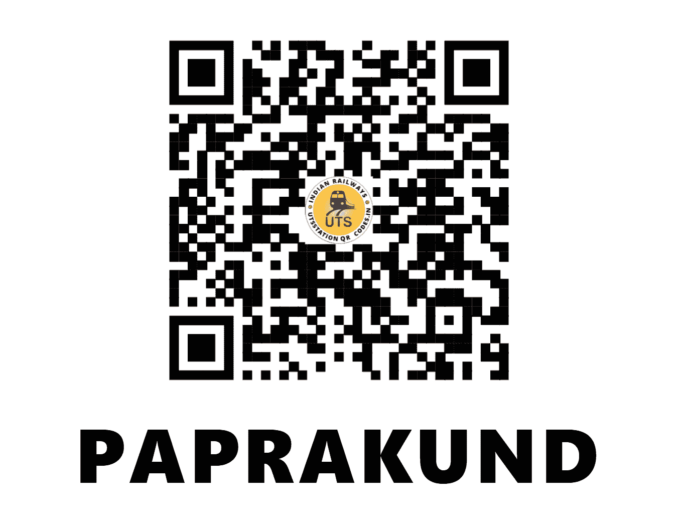 UTS QR Code for PAPRAKUND - PPKD (EC - UTTAR PRADESH)